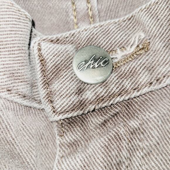 Chic Brown Straight Leg Jeans - Picture 5 of 6